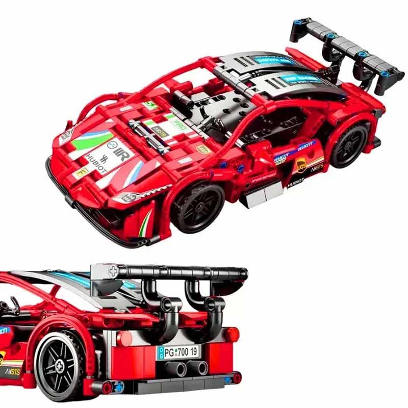 لگو ماشین کنترلی شارژی فراری مدل Pingao Blocks RC Car 70019