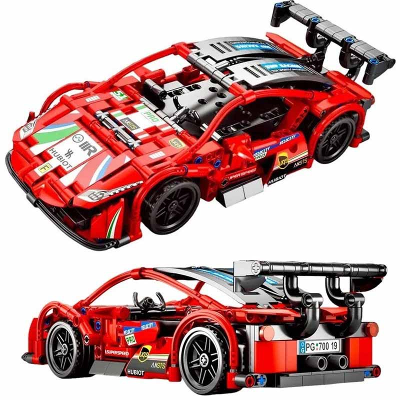 لگو ماشین کنترلی شارژی فراری مدل Pingao Blocks RC Car 70019