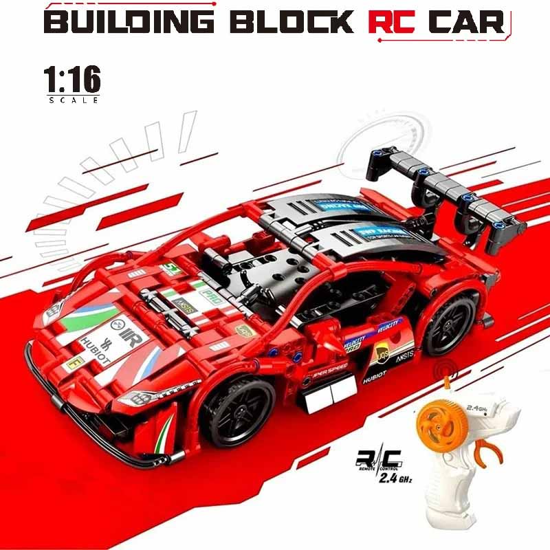 لگو ماشین کنترلی شارژی فراری مدل Pingao Blocks RC Car 70019