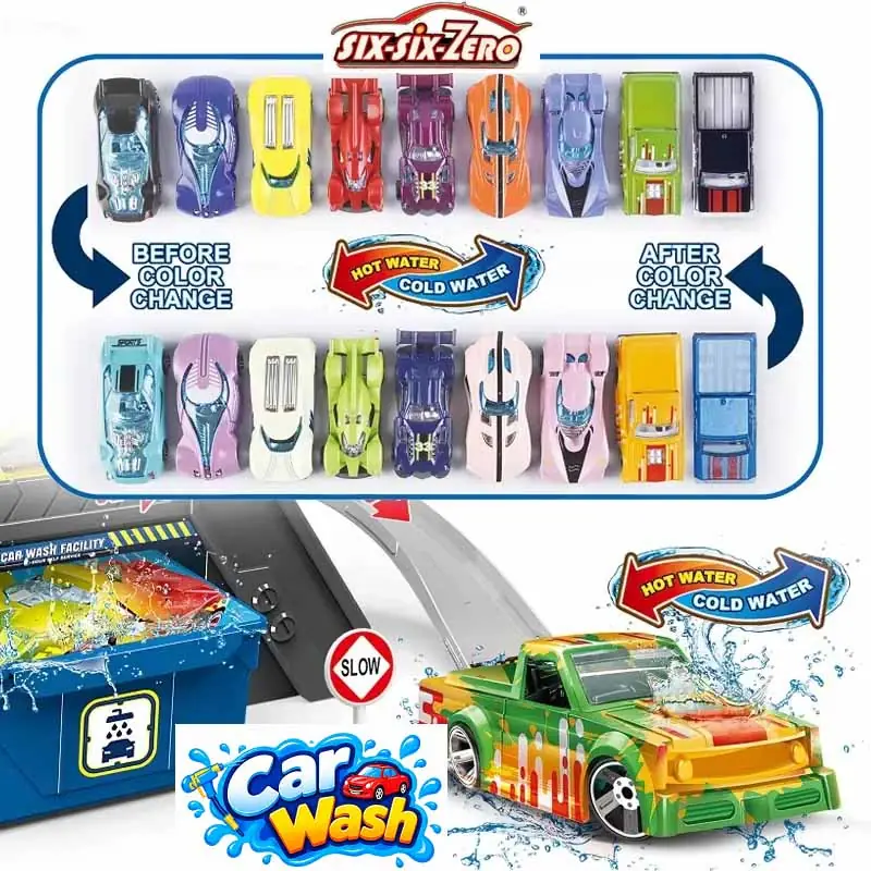 اسباب بازی کارواش ماشین کودک مدل Car Wash Six Six Zero 660-S122