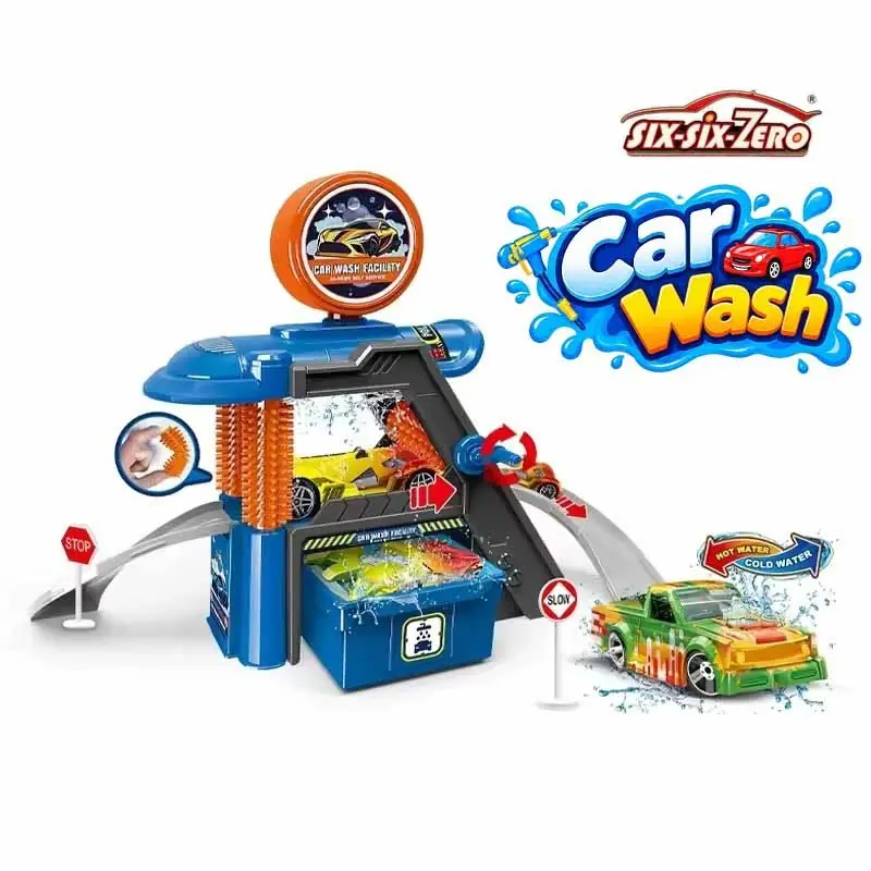 اسباب بازی کارواش ماشین کودک مدل Car Wash Six Six Zero 660-S122