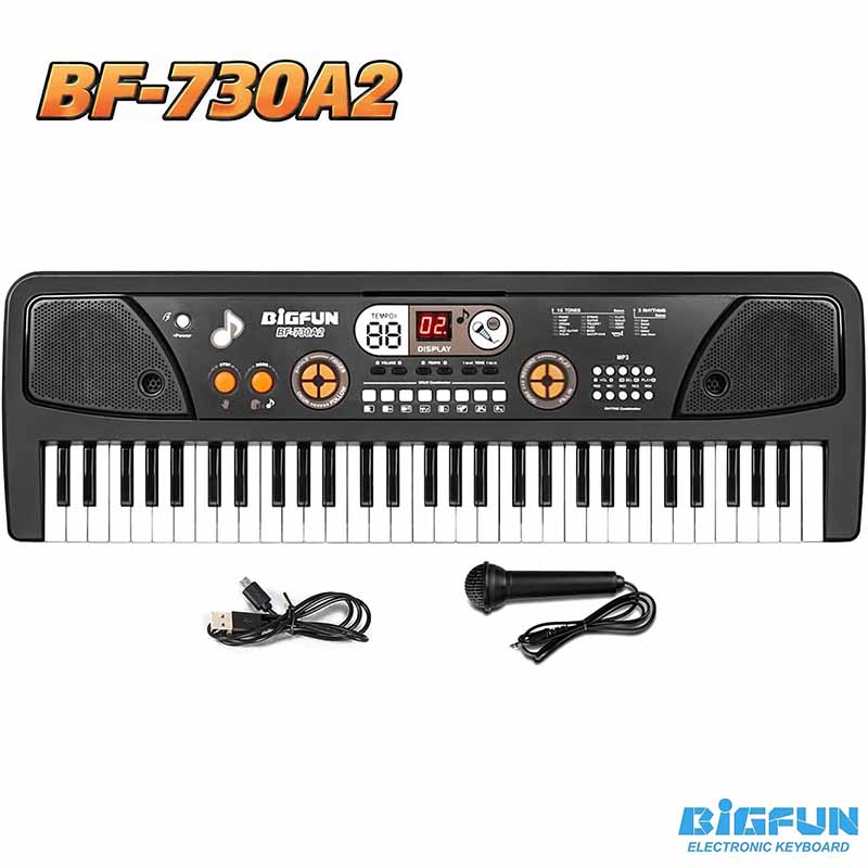ارگ آموزشی بیگ فان میکروفون‌دار مدل BIGFUN BF-730A2