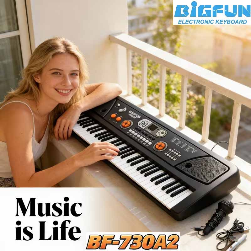 ارگ آموزشی بیگ فان میکروفون‌دار مدل BIGFUN BF-730A2