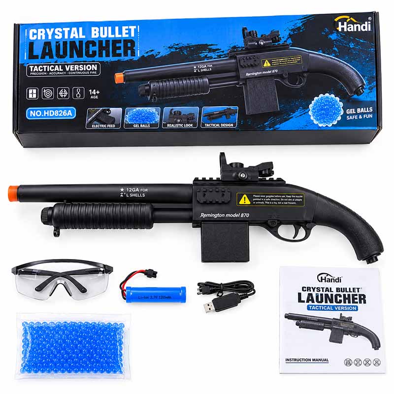 تفنگ تیر ژله ای شاتگان رمینگتون M870 شارژی مدل Handi HD826A