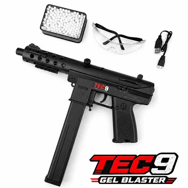 تفنگ اسباب بازی تیر ژله ای شارژی حرفه ای TEC9 Handi HD732A