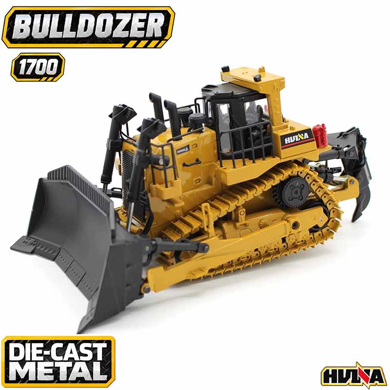 ماکت بولدوزر فلزی راهسازی هوینا مدل Huina Metal Bulldozer 1700