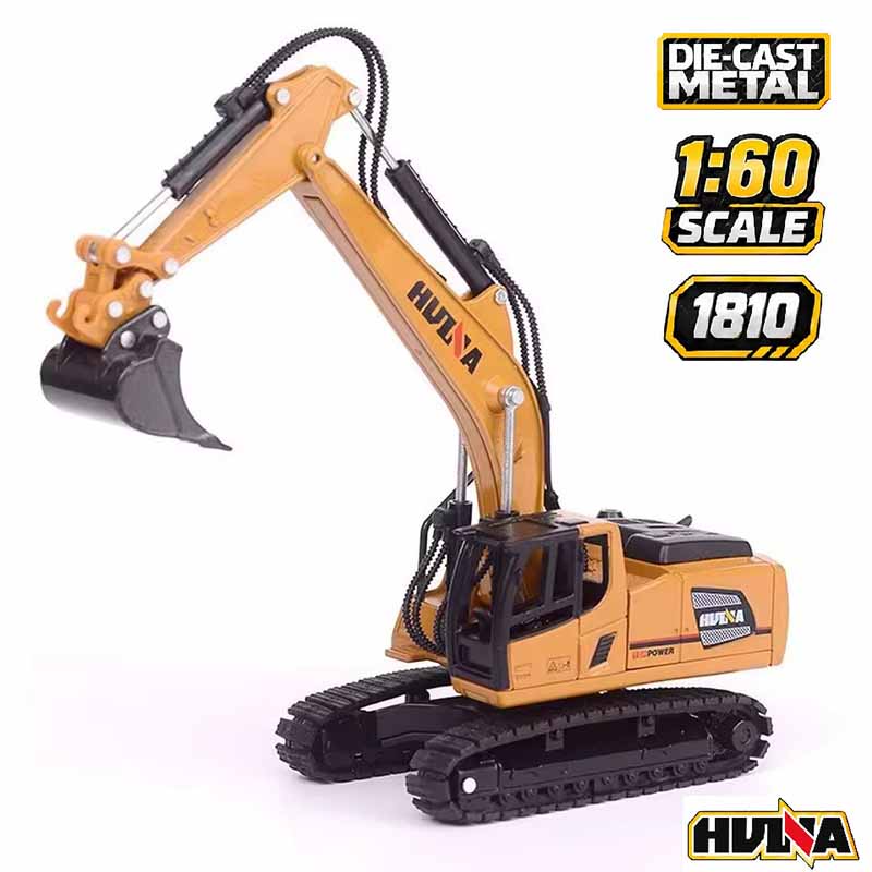 ماکت بیل مکانیکی فلزی راهسازی هوینا مدل Huina Metal Excavator 1810
