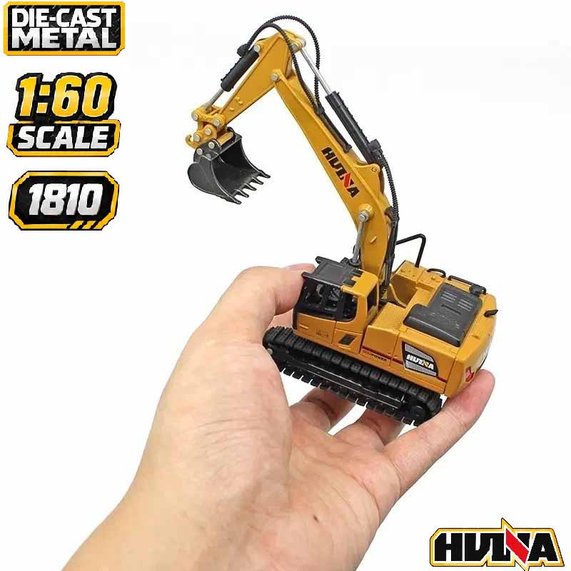 ماکت بیل مکانیکی فلزی راهسازی هوینا مدل Huina Metal Excavator 1810