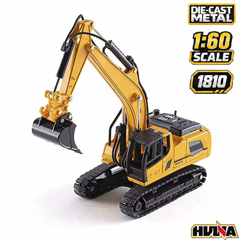 ماکت بیل مکانیکی فلزی راهسازی هوینا مدل Huina Metal Excavator 1810