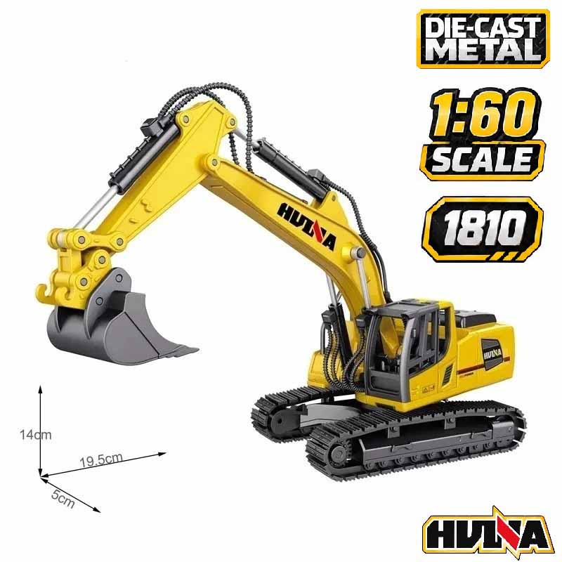 ماکت بیل مکانیکی فلزی راهسازی هوینا مدل Huina Metal Excavator 1810