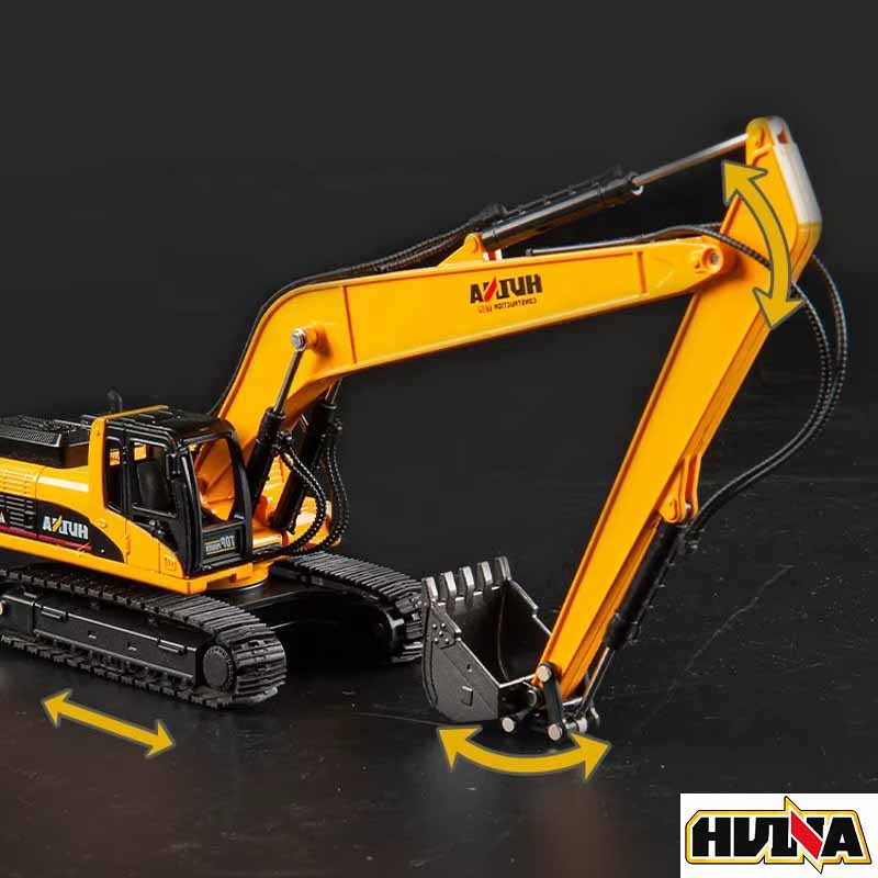 ماکت بیل مکانیکی فلزی راهسازی هوینا مدل Huina Metal Excavator 1722