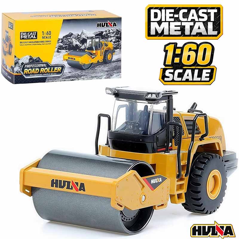 ماکت غلطک راهسازی فلزی هوینا مدل Huina Metal Road Roller 1815