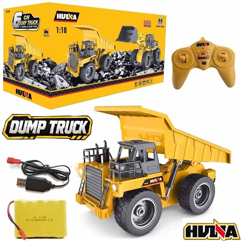 کامیون کمپرسی کنترلی معدن هوینا مدل Huina RC Dump Truck 1534