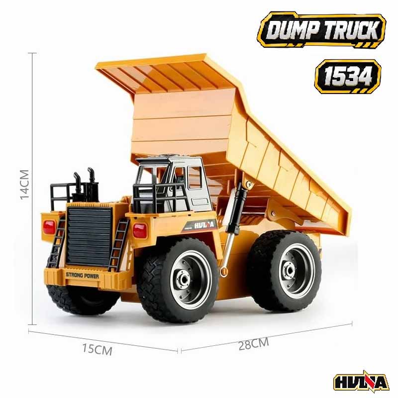 کامیون کمپرسی کنترلی معدن هوینا مدل Huina RC Dump Truck 1534