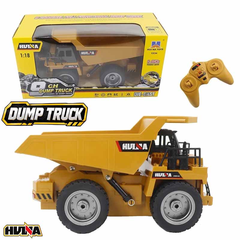کامیون کمپرسی کنترلی معدن هوینا مدل Huina RC Dump Truck 1534