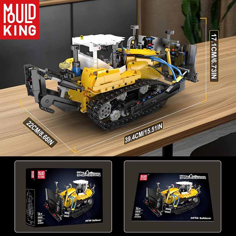 لگوولدوزر مهندسی پنوماتیک مولدکینگ Mould King PR756 19019