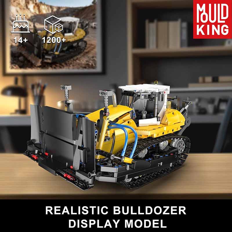 لگوولدوزر مهندسی پنوماتیک مولدکینگ Mould King PR756 19019