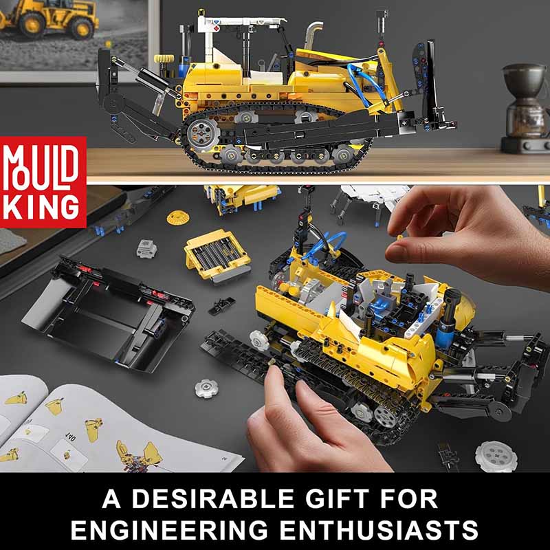 لگوولدوزر مهندسی پنوماتیک مولدکینگ Mould King PR756 19019