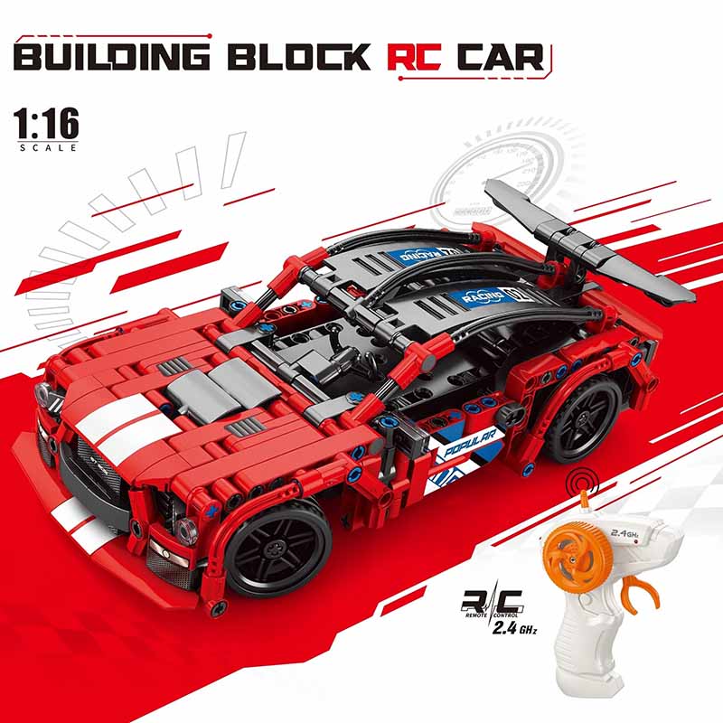 لگو ماشین کنترلی شارژی فراری مدل Pingao Blocks RC Car 70018