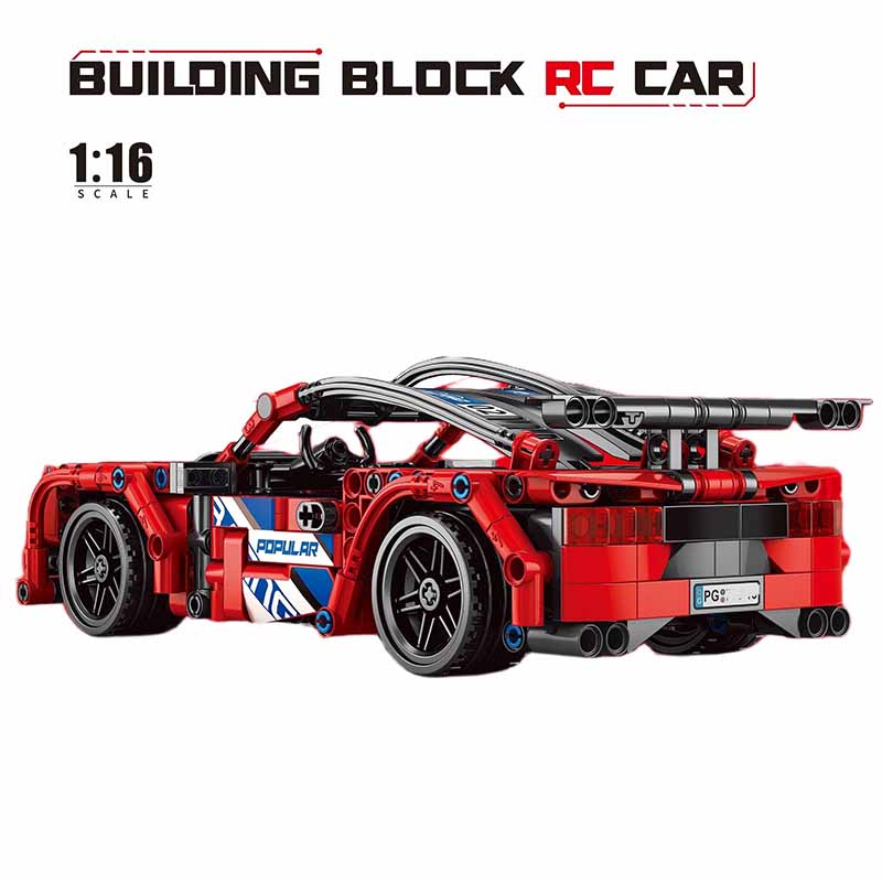 لگو ماشین کنترلی شارژی فراری مدل Pingao Blocks RC Car 70018