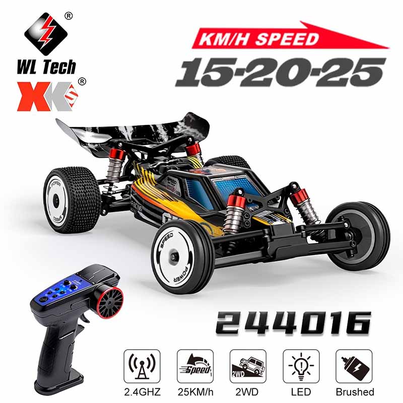 ماشین کنترلی شارژی دبلیو ال تویز سرعت 25 کیلومتر مدل WLtoys 244016
