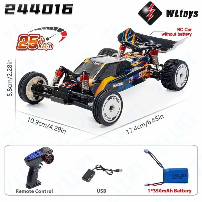 ماشین کنترلی شارژی دبلیو ال تویز سرعت 25 کیلومتر مدل WLtoys 244016