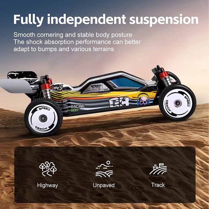 ماشین کنترلی شارژی دبلیو ال تویز سرعت 25 کیلومتر مدل WLtoys 244016