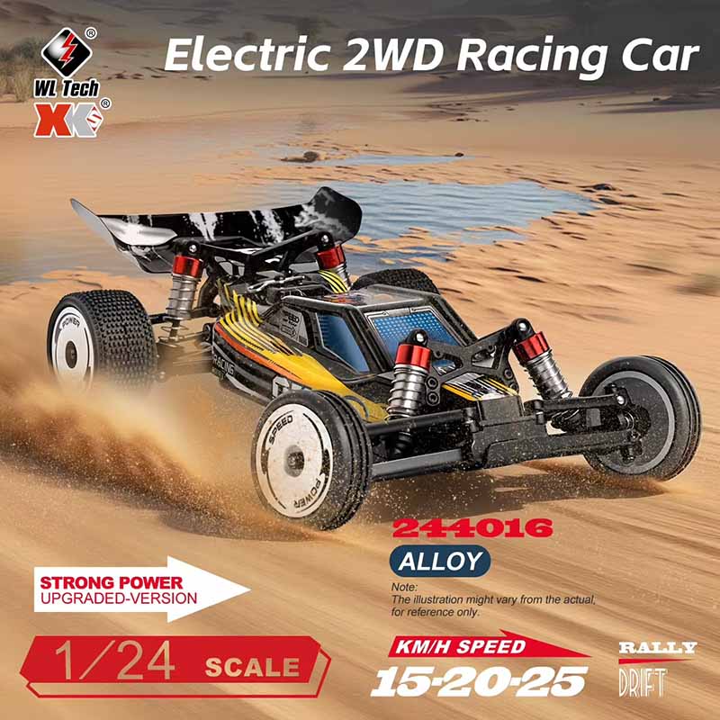 ماشین کنترلی شارژی دبلیو ال تویز سرعت 25 کیلومتر مدل WLtoys 244016