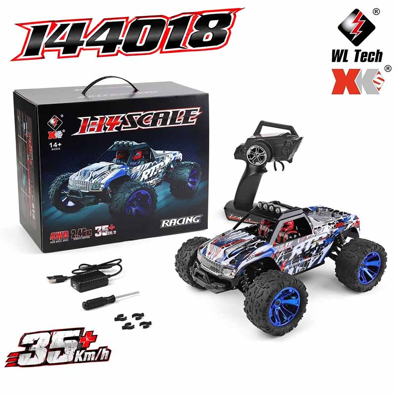 ماشین کنترلی آفرود دبلیو ال تویز سرعت 35 کیلومتر شارژی مدل WLtoys 144018