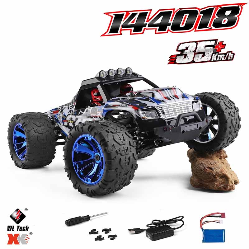 ماشین کنترلی آفرود دبلیو ال تویز سرعت 35 کیلومتر شارژی مدل WLtoys 144018