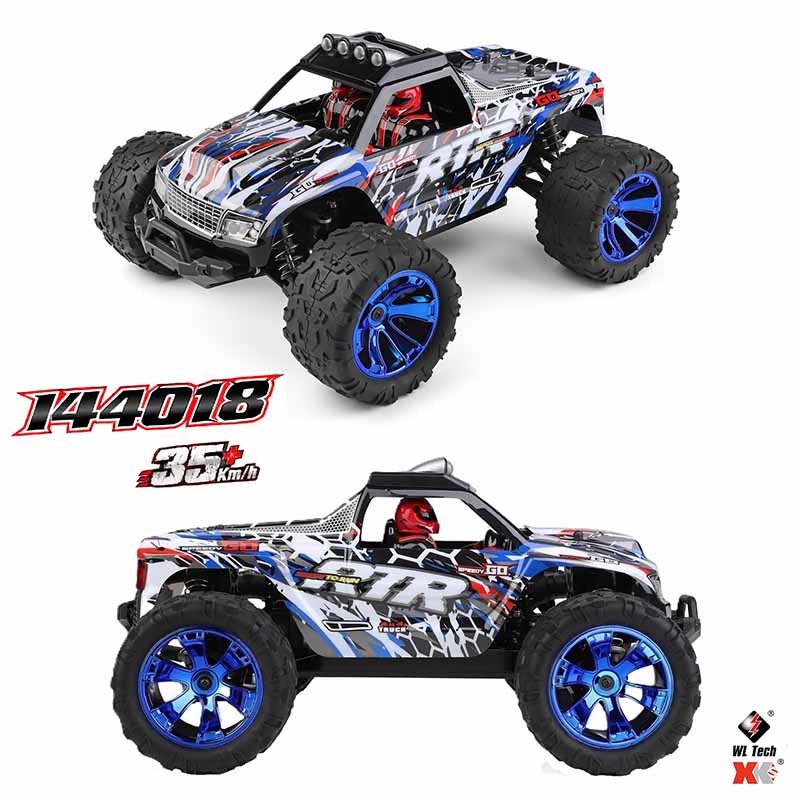 ماشین کنترلی آفرود دبلیو ال تویز سرعت 35 کیلومتر شارژی مدل WLtoys 144018