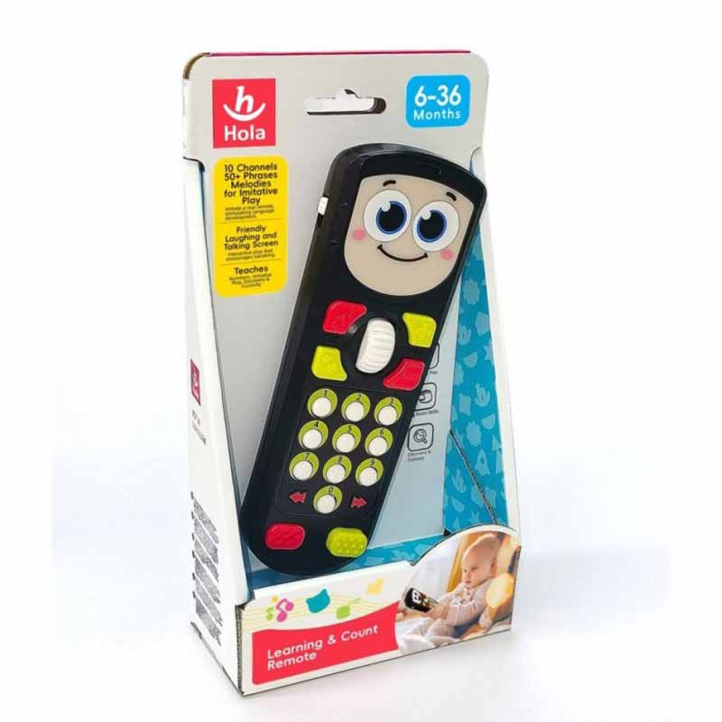 اسباب بازی آموزشی ریموت کنترل تلویزیون موزیکال مشکی هولا تویز (هولی تویز) مدل Hola toys 8969