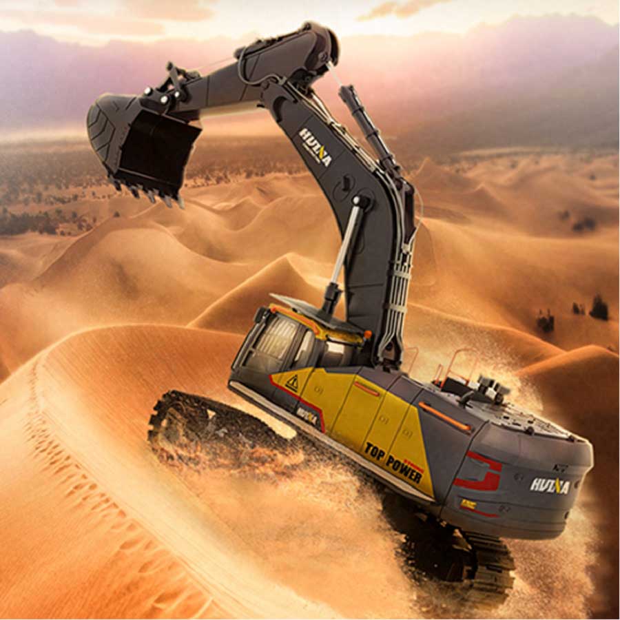 اسباب بازی بیل مکانیکی کنترلی هوینا مدل Huina 1592