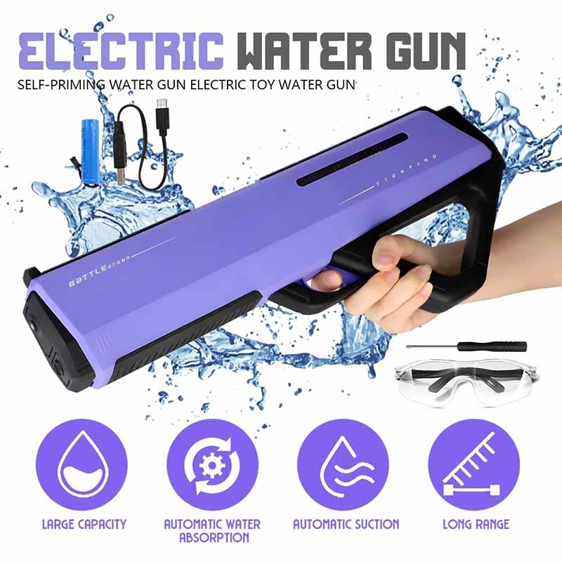 اسباب بازی تفنگ آبپاش شارژی مکش دار Aojiate B-3