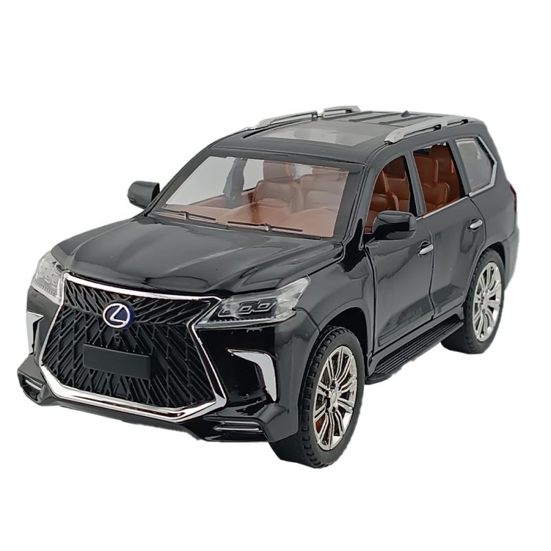 اسباب بازی ماشین فلزی لکسوس LX 570 عقب کش دود زا برند چی ژی