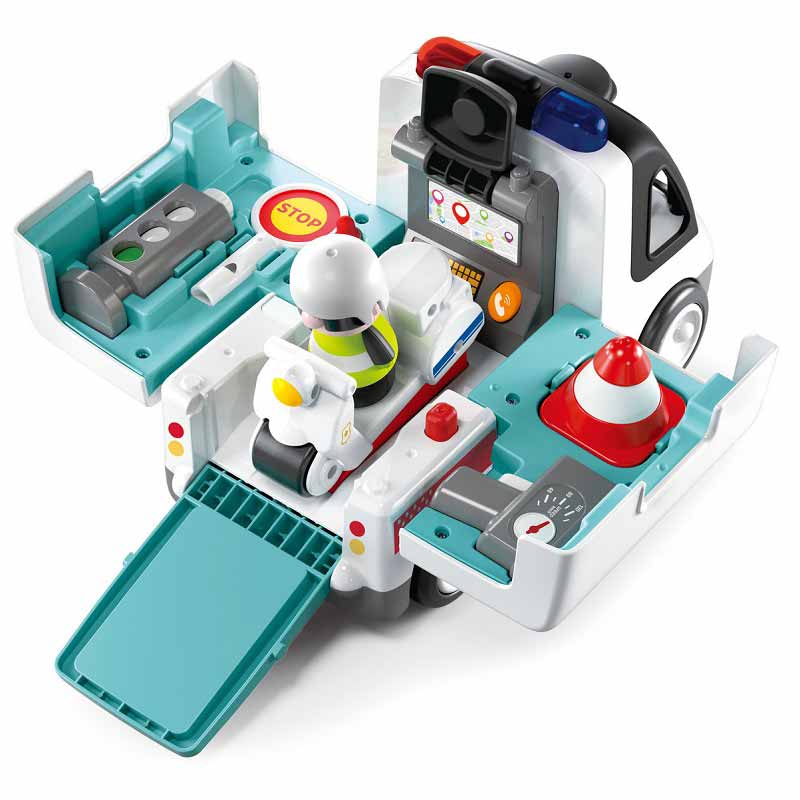 اسباب بازی ماشین پلیس موزیکال آموزشی هولا تویز مدل Hola toys 9985