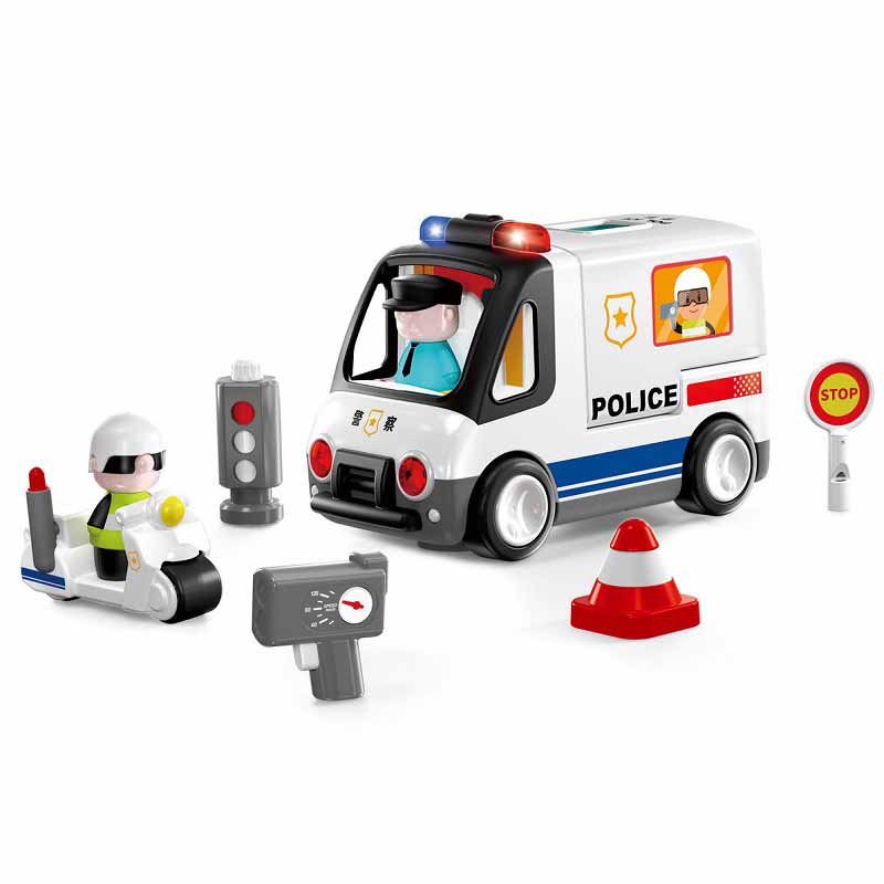 اسباب بازی ماشین پلیس موزیکال آموزشی هولا تویز مدل Hola toys 9985
