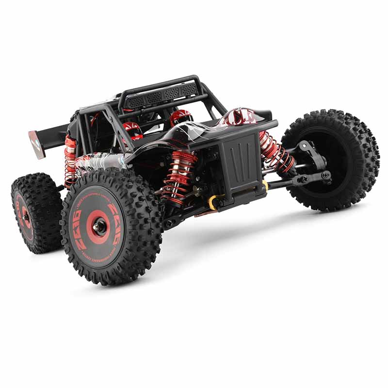اسباب بازی ماشین کنترلی آفرود دبلیو ال تویز سرعت 75 کیلومتر موتور براشلس WLtoys 124016