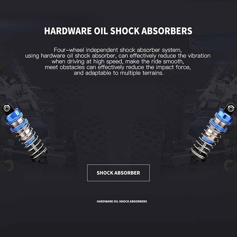 اسباب بازی ماشین کنترلی آفرود دبلیو ال تویز سرعت 75 کیلومتر موتور براشلس WLtoys 124017