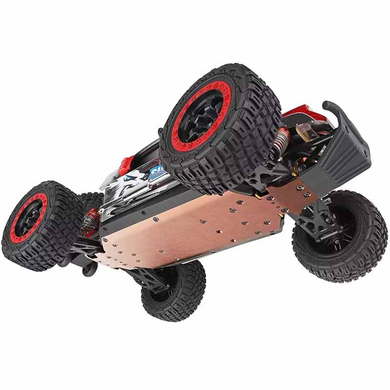 اسباب بازی ماشین کنترلی آفرود دبلیو ال تویز سرعت ۶۰ کیلومتر موتور براشلس WLtoys 124028