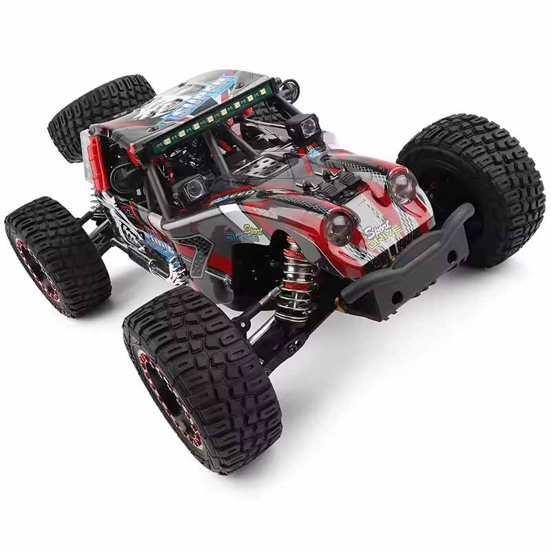 اسباب بازی ماشین کنترلی آفرود دبلیو ال تویز سرعت ۶۰ کیلومتر موتور براشلس WLtoys 124028