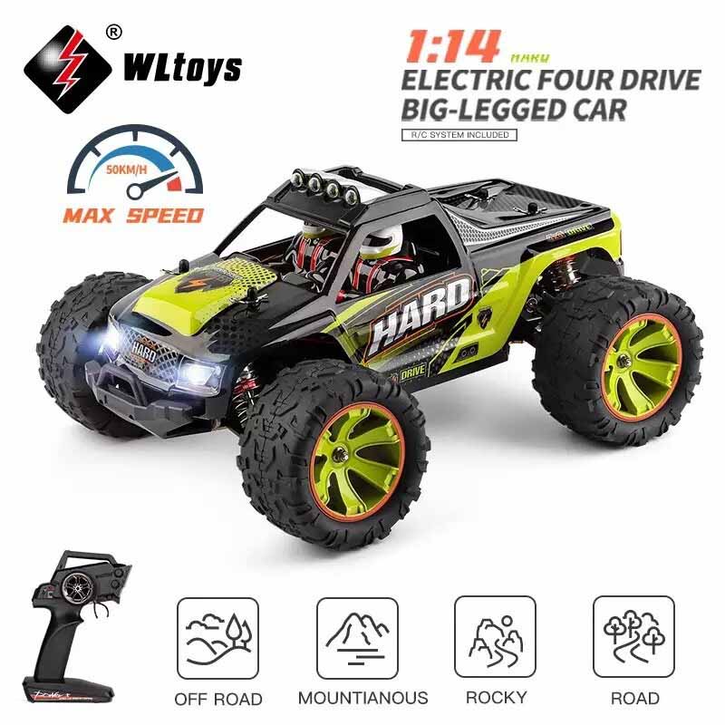 اسباب بازی ماشین کنترلی شارژی آفرود دبلیو ال تویز سرعت 50 کیلومتر WLtoys 144002