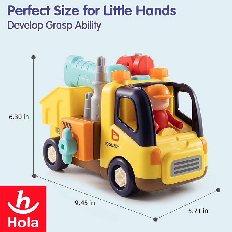 اسباب بازی کامیون ابزار آموزشی هولا Hola Drill and Learn Tool Truck HE 998001