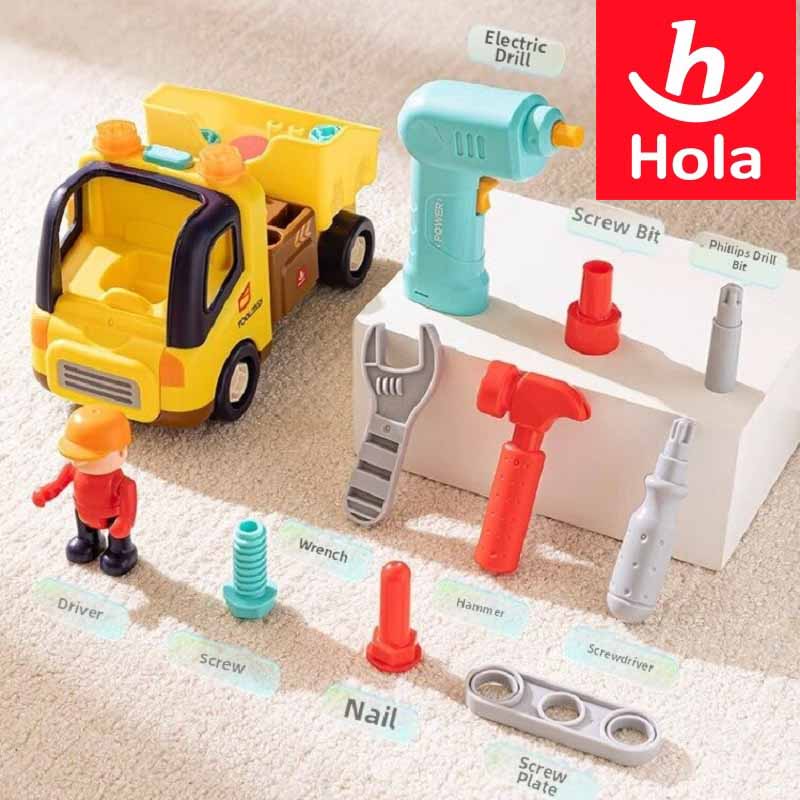 اسباب بازی کامیون ابزار آموزشی هولا Hola Drill and Learn Tool Truck HE 998001