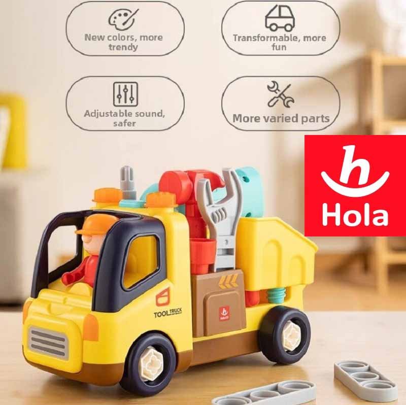 اسباب بازی کامیون ابزار آموزشی هولا Hola Drill and Learn Tool Truck HE 998001