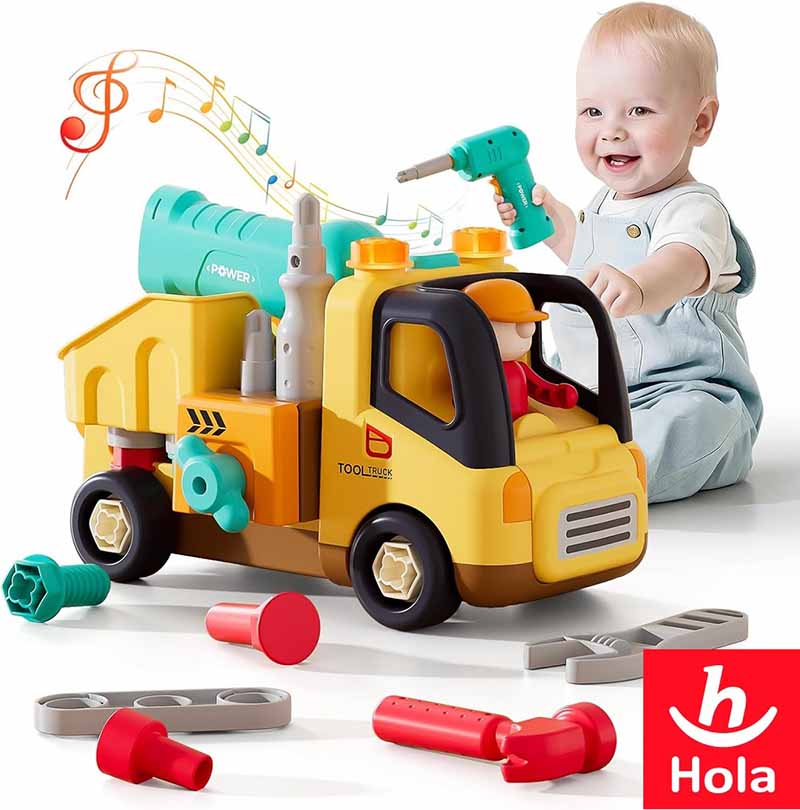 اسباب بازی کامیون ابزار آموزشی هولا Hola Drill and Learn Tool Truck HE 998001