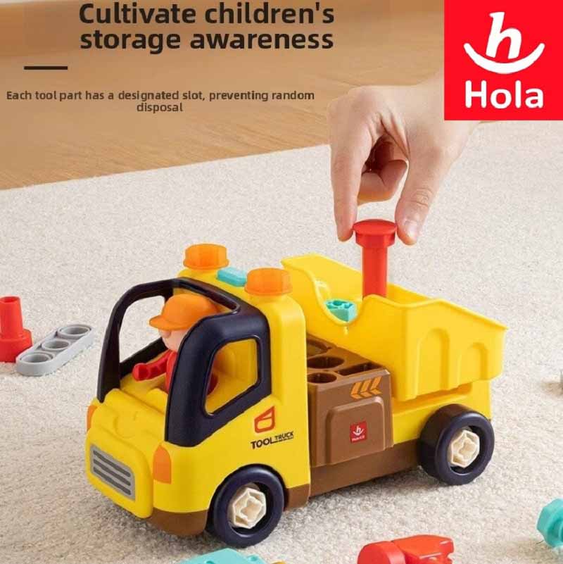 اسباب بازی کامیون ابزار آموزشی هولا Hola Drill and Learn Tool Truck HE 998001
