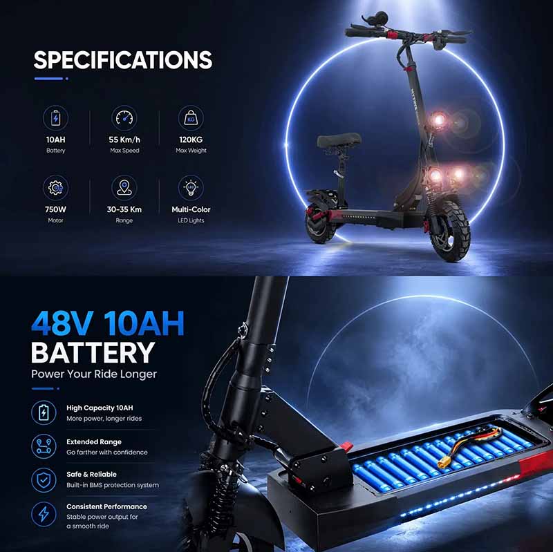 اسکوتر برقی حرفه‌ای صندلی‌دار مای تویز MYTOYS MT908