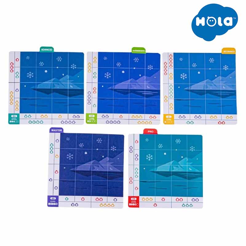 بازی آموزشی و فکری پازل پنگوئن هولا مدل Hola Penguin Puzzle E7986