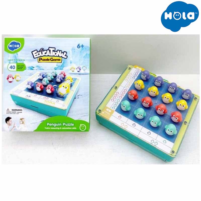 بازی آموزشی و فکری پازل پنگوئن هولا مدل Hola Penguin Puzzle E7986
